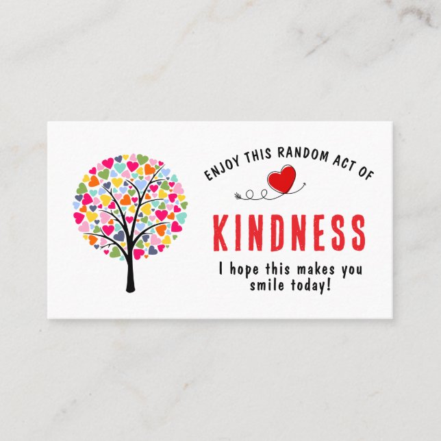 Random Act of Kindness Card | Kindness Tree Mini  (Front)