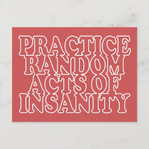 Random Acts of Insanity custom postcards