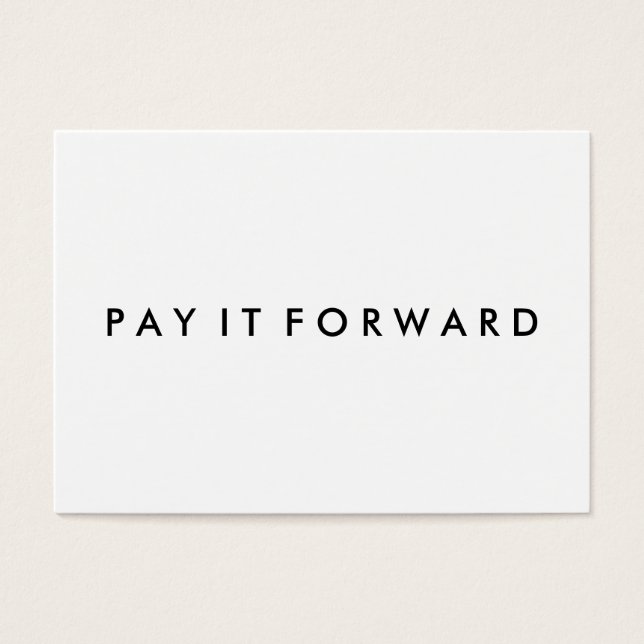 Random Acts of Kindness Pay It Forward Card (Front)