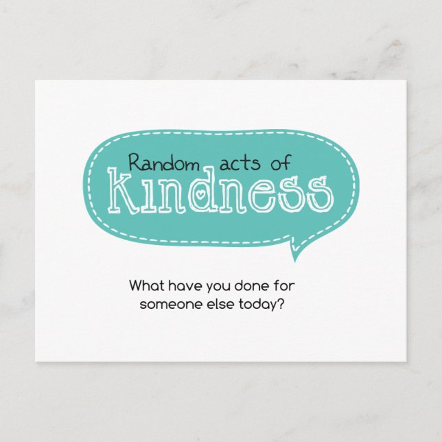 Random Acts of Kindness Postcard (Front)