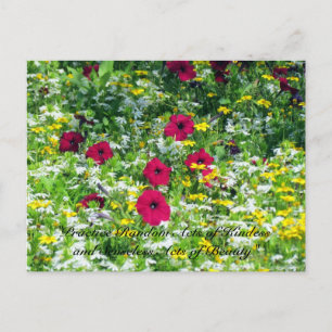 Random Acts of Kindness Postcard - Wildflowers