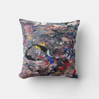 random art throw pillow