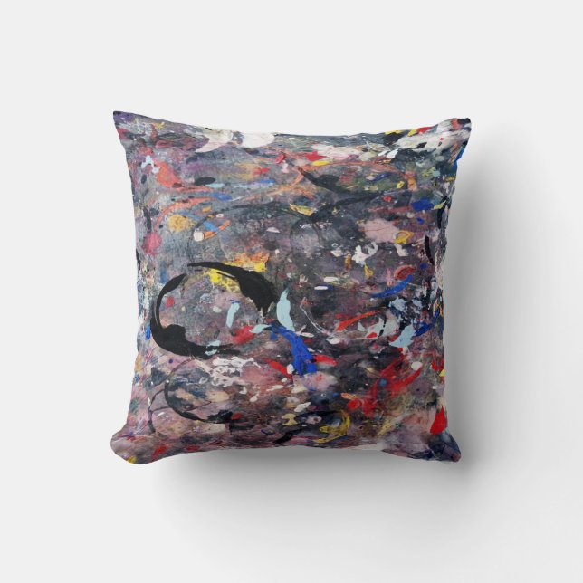 random art throw pillow (Front)