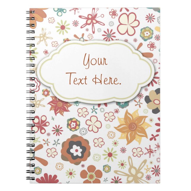 Random Fun Flower Garden Notebook (Front)