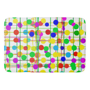 Random Geometric Pattern Bath Mat