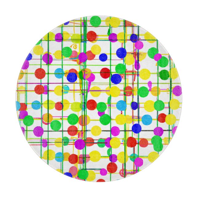 Random Geometric Pattern Cutting Board (Front)