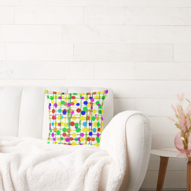 Random Geometric Pattern Throw Pillow (Couch)