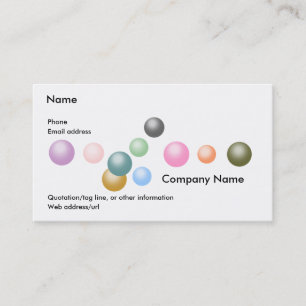 Random Graphics:  Pearls Business Card