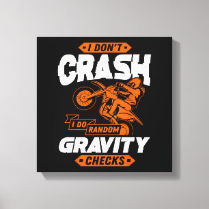 Random Gravity Checks - Motocross & Dirt Bike Canvas Print