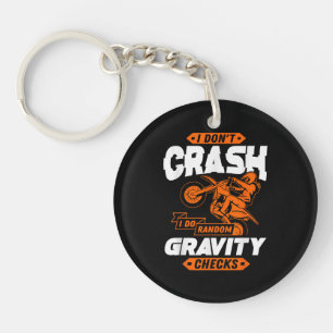 Random Gravity Checks - Motocross & Dirt Bike Keychain