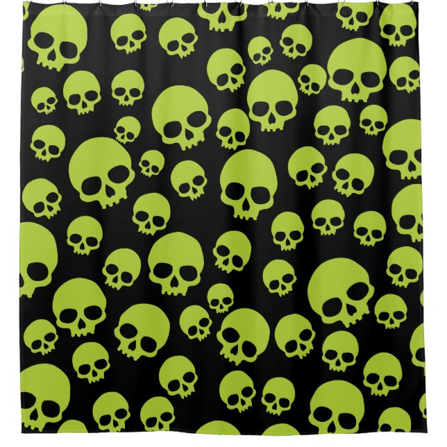 Random Green Skulls Pattern (Front)