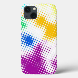 Random halftone colourful background iPhone 13 case