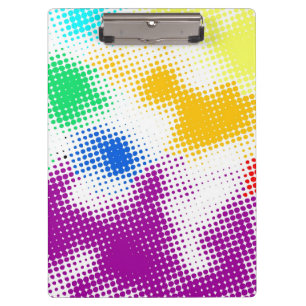 Random halftone colourful background clipboard