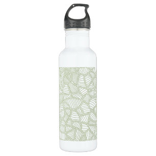 Random Leaf Mosaic Pale Green 710 Ml Water Bottle