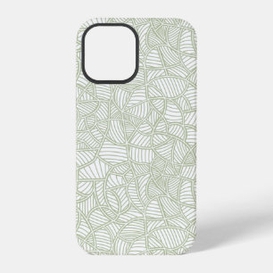 Random Leaf Mosaic Pale Green iPhone 12 Pro Case