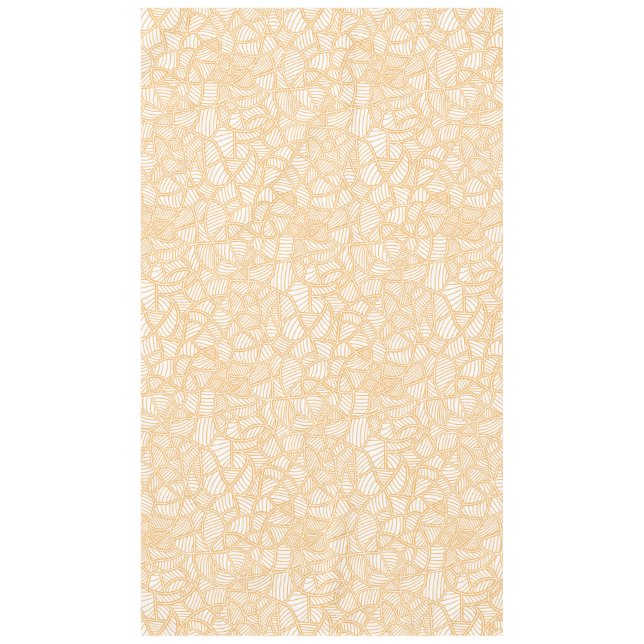 Random Leaf Mosaic Pale Orange Tablecloth (Front)