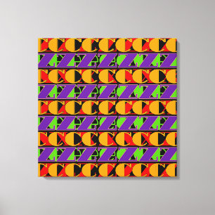 Random Letters  Canvas Print