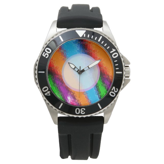 Random Multi Coloured Abstract Watch (Front)