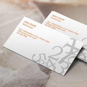 Random Numbers Bookkeeper Business Card