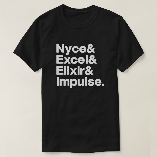 Random NYE Black Tee (Design Front)