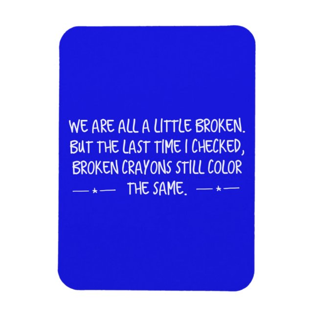 RANDOM OVERVIEW  CHEERFUL CHEER UP ENCOURAGE QUOTE MAGNET (Vertical)