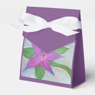 random purle flower favour bag favor box