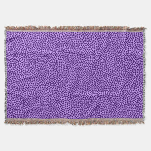 Random Spots - Shades of Purple Throw Blanket