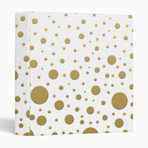 Random Stylish Gold Dots Binder