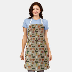 Random Symbols Abstract Pattern Apron