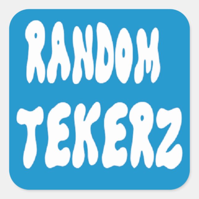 Random Tekerz Square Sticker (Front)