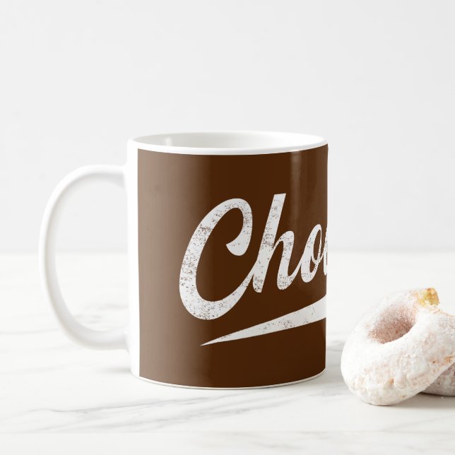 Random Varsity - Chocolate  Coffee Mug (With Donut)