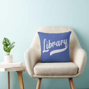 Random Varsity - Library Throw Pillow