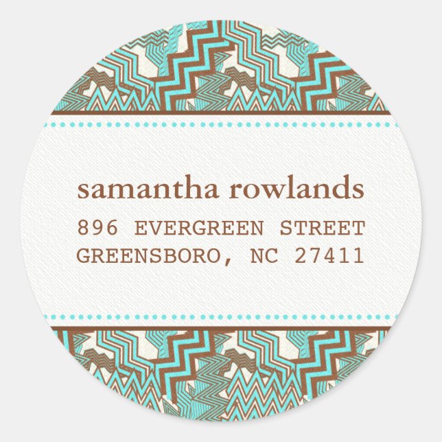 Random Zig Zag Stickers (Front)