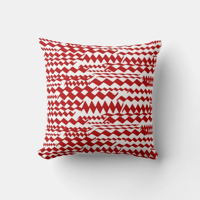 Random Zigzag Patterns Pillow (Front)