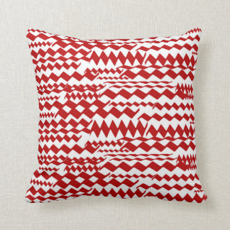 Random Zigzag Patterns Pillow