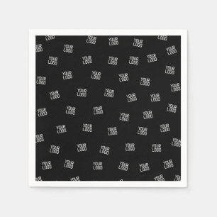 Randomly Arranged Design, Business Logo or Image Napkin