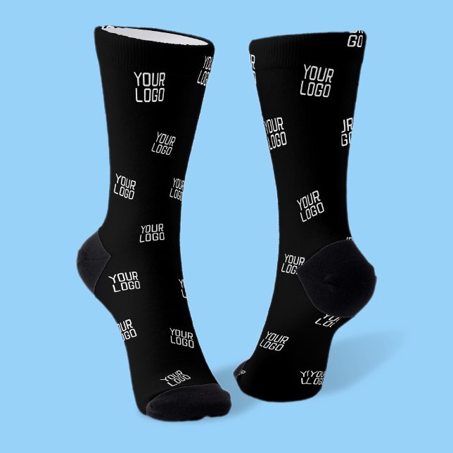 Randomly Arranged Design, Business Logo or Image Socks (Creator Uploaded)