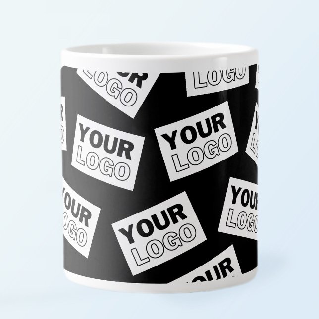 Randomly Placed Look for Your Logo or Any Photo Large Coffee Mug (Creator Uploaded)