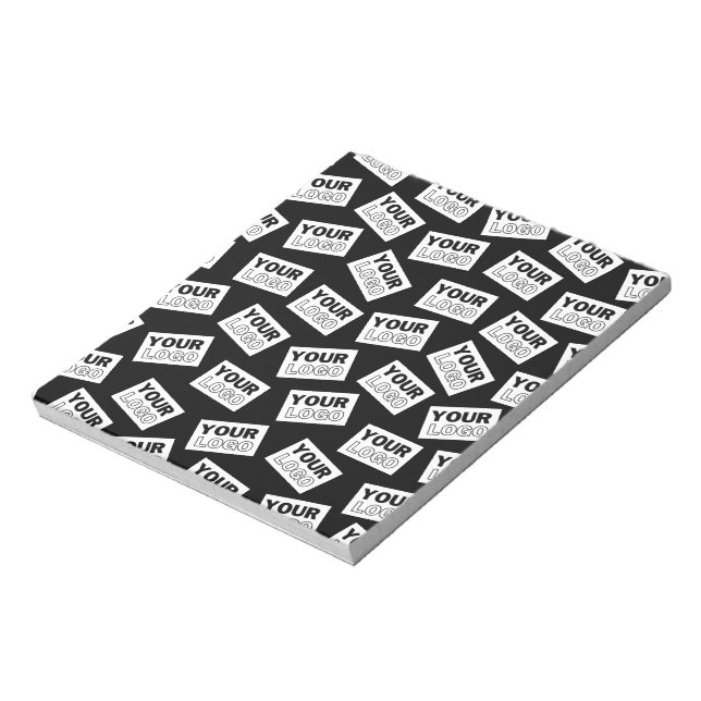 Randomly Placed Look for Your Logo or Any Photo Notepad (Rotated)
