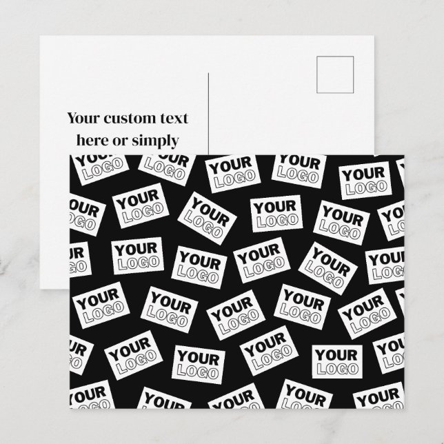 Randomly Placed Look for Your Logo or Any Photo Postcard (Front/Back)