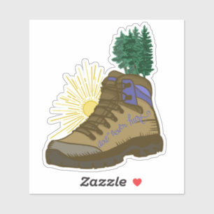 Randonnée Boot Dirt Jamais Blessé Sticker