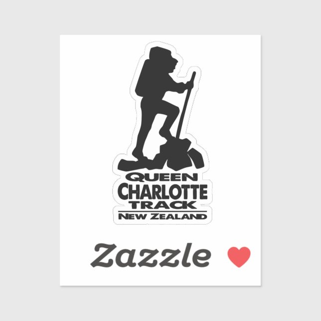 Randonnée - piste Queen Charlotte - Sticker Nouvel (Feuille)