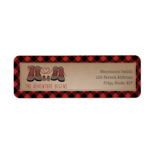 Randonnées Boots Buffalo Plaid Adventure Baby sho