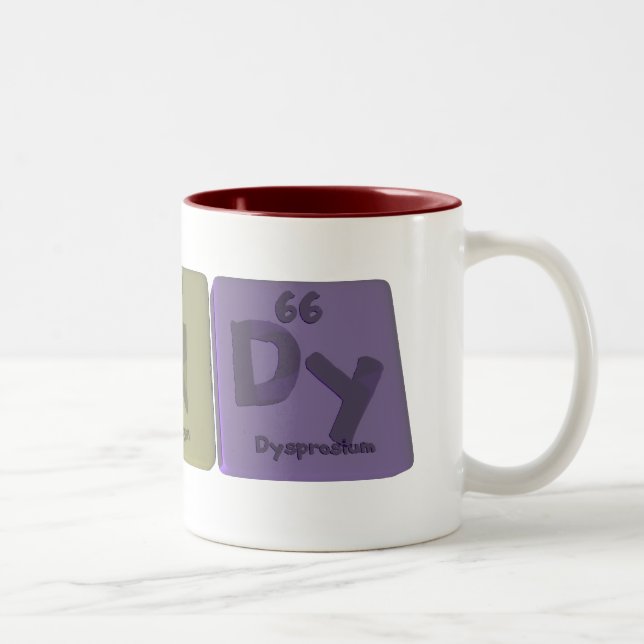 Randy as Radium Nitrogen Dysprosium Two-Tone Coffee Mug (Right)