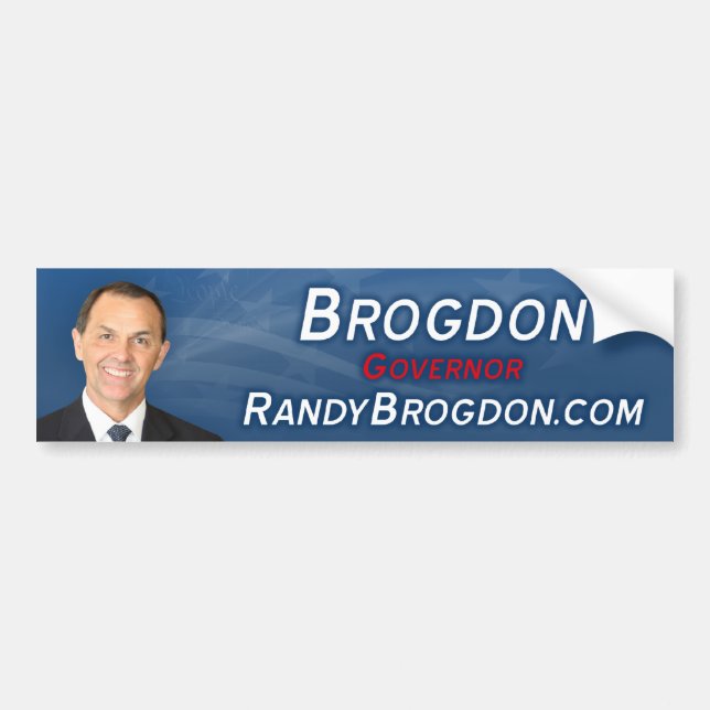 Randy Brogdon Bumper Sticker (Front)