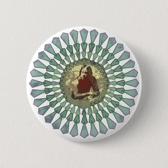 Randy Castillo Mandala Button (Front)