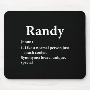 Randy Name Definition Funny D  Mouse Pad