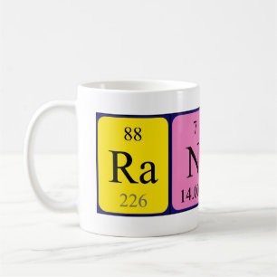 Randy periodic table name mug