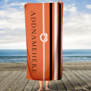 Range Custom Text Bath Towel for Men and Women