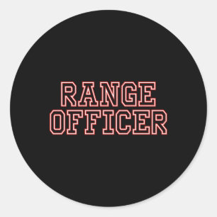 Range Officer Classic Round Sticker